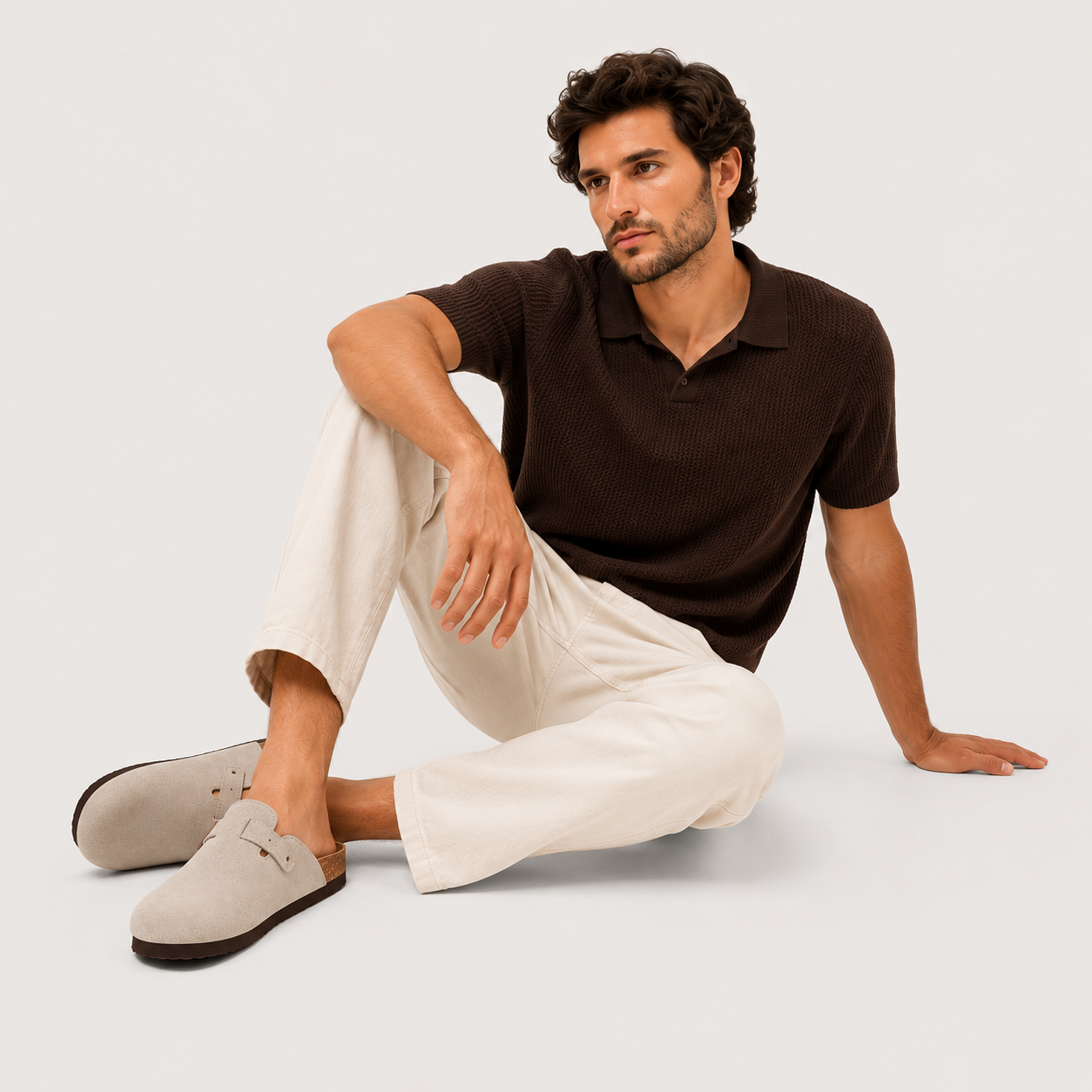 Suede Cork Clogs for Men – product image 8