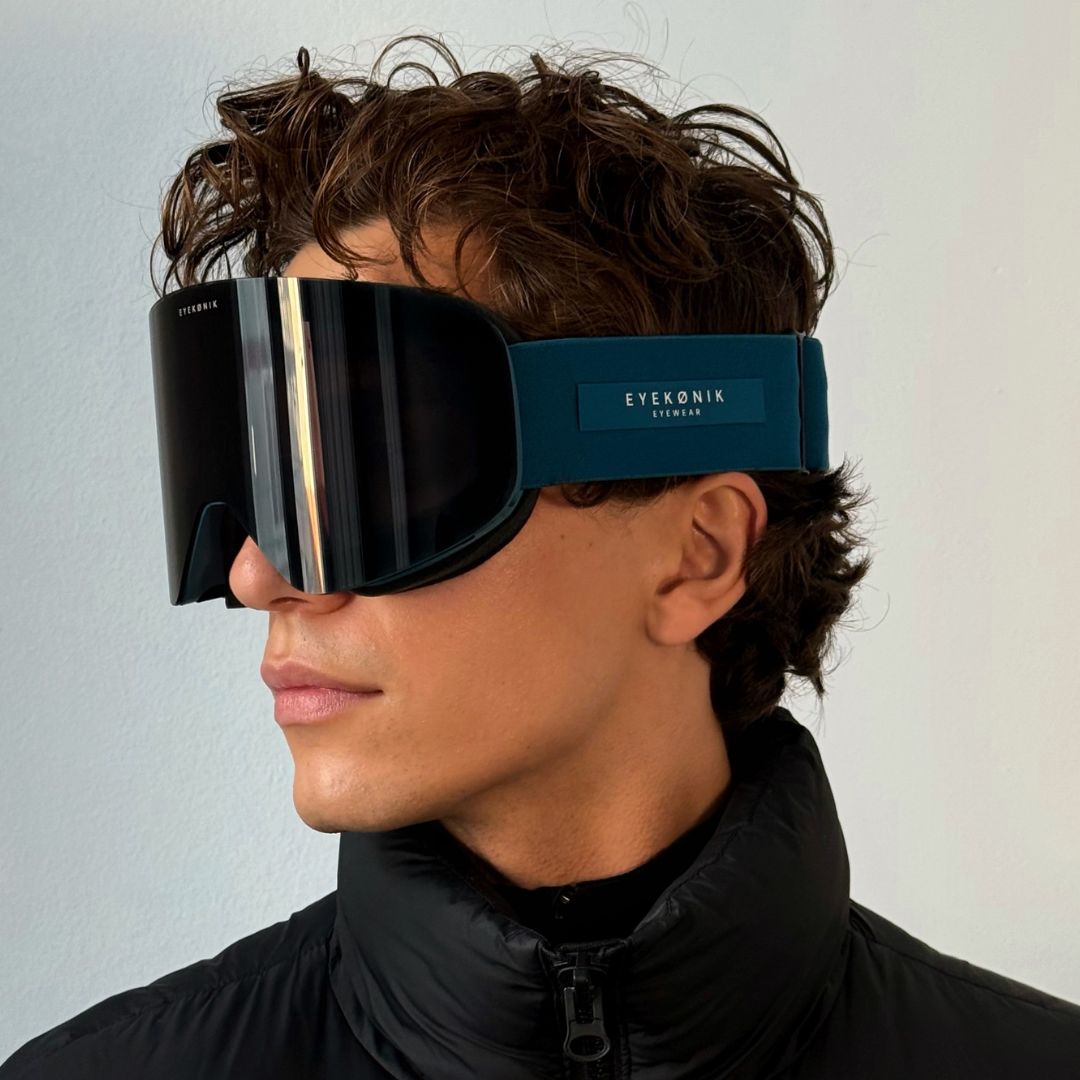 ARTIKA UV400 Mirrored Ski Goggles — Teal