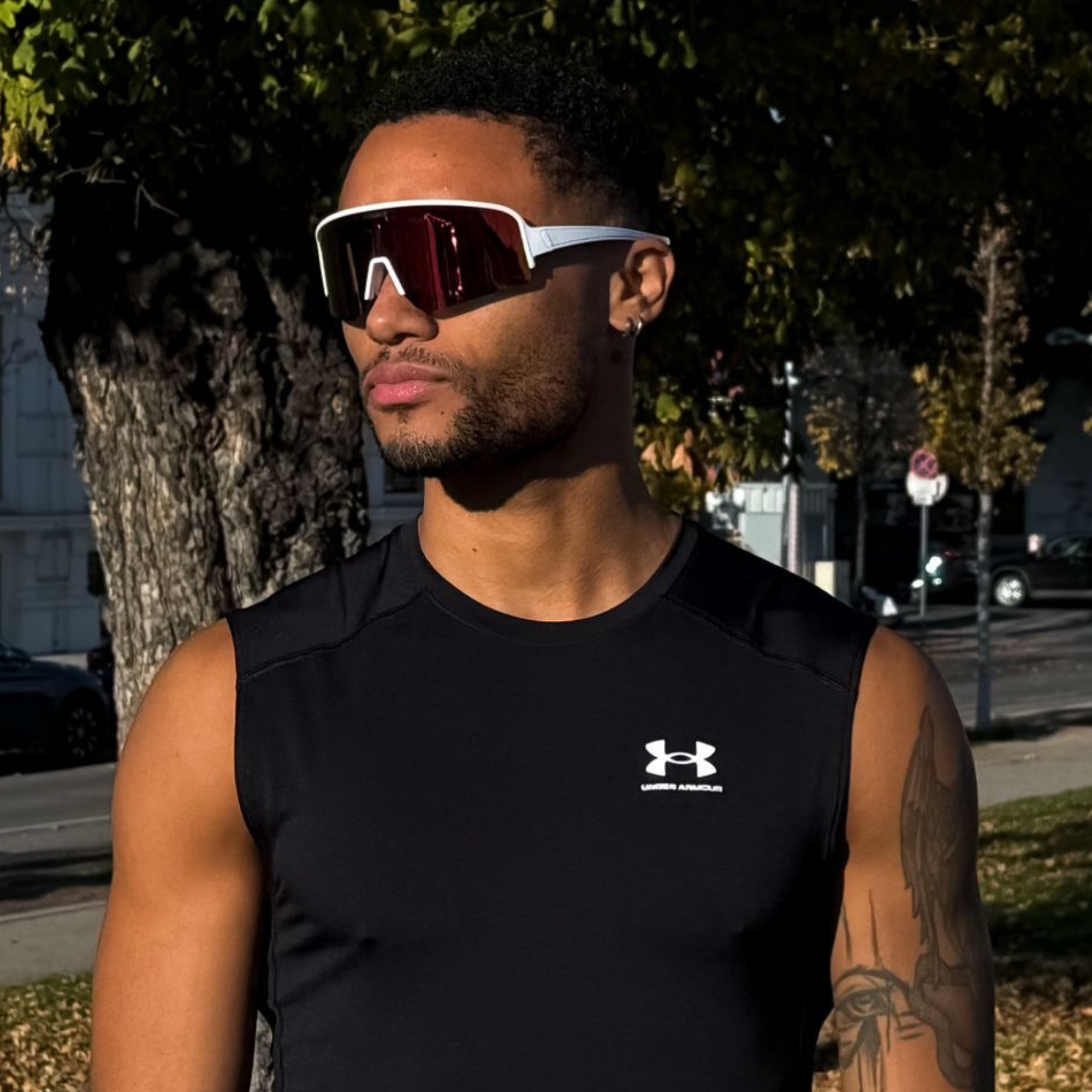 JAWO UV400 Cycling Sunglasses — Bronze Mirror