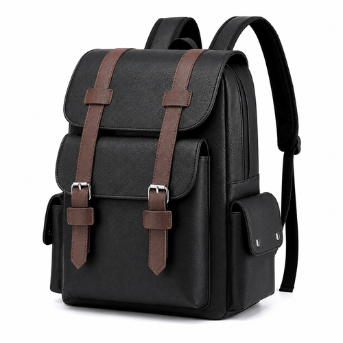 Leather Laptop Backpack for Men – product image 1
