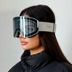 ARTIKA UV400 Mirrored Ski Goggles — Silver