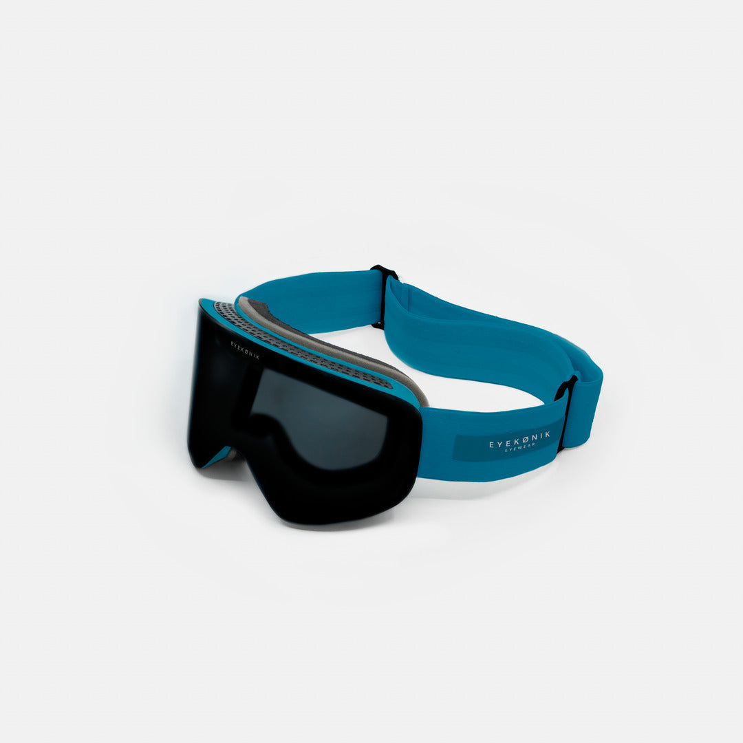 ARTIKA UV400 Mirrored Ski Goggles — Cyan