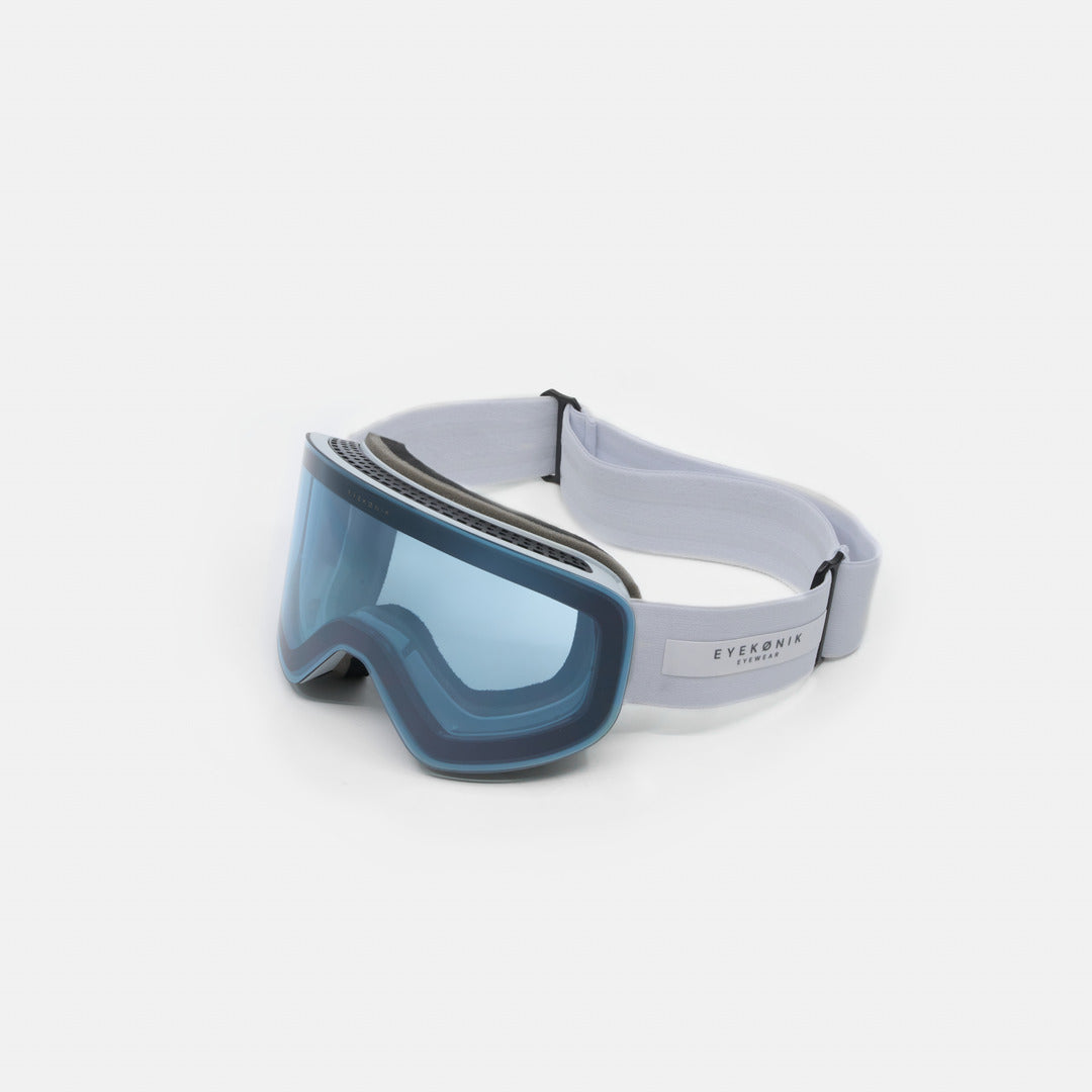 ARTIKA UV400 Mirrored Ski Goggles — Silver