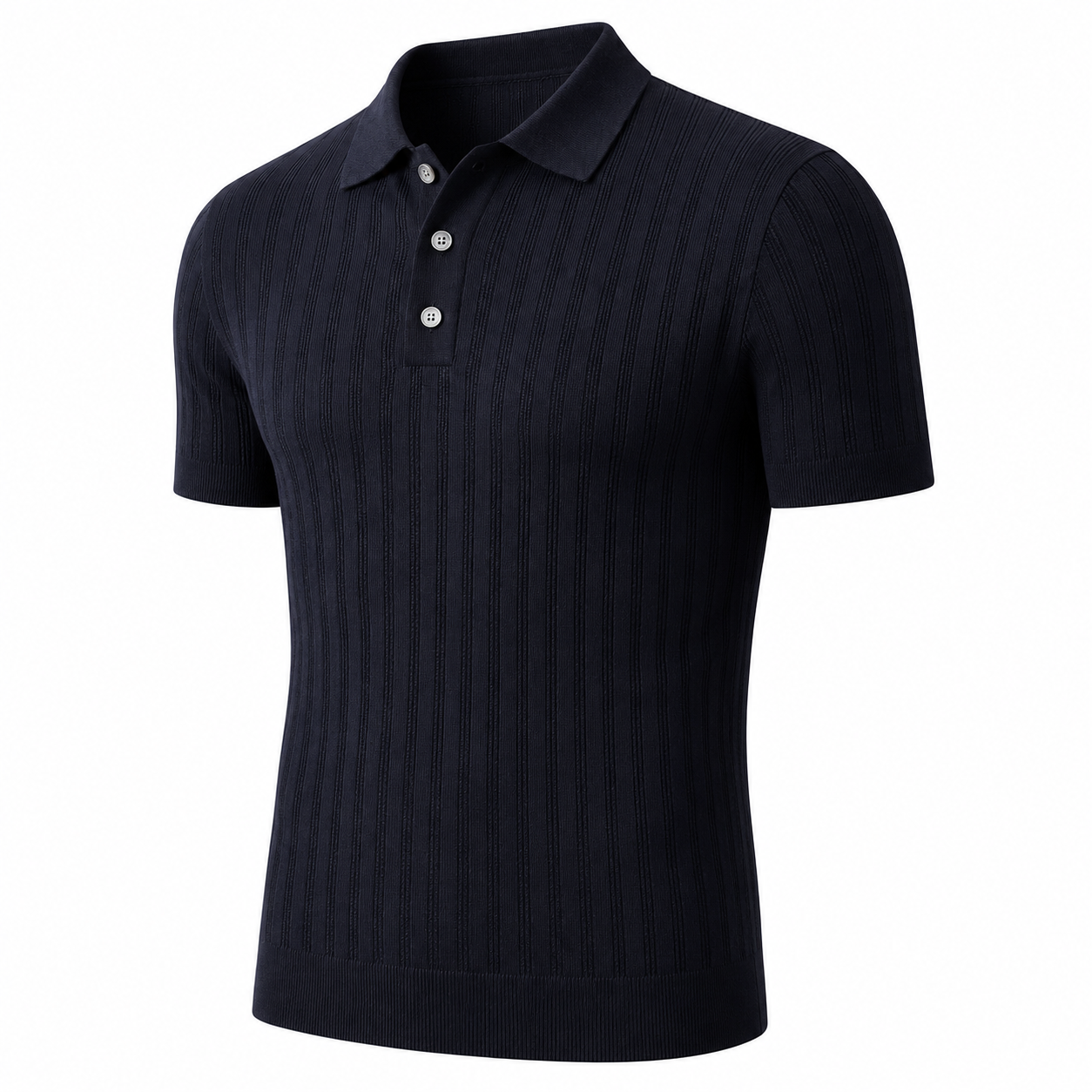 Men's Knitted Polo Shirt – product image 1
