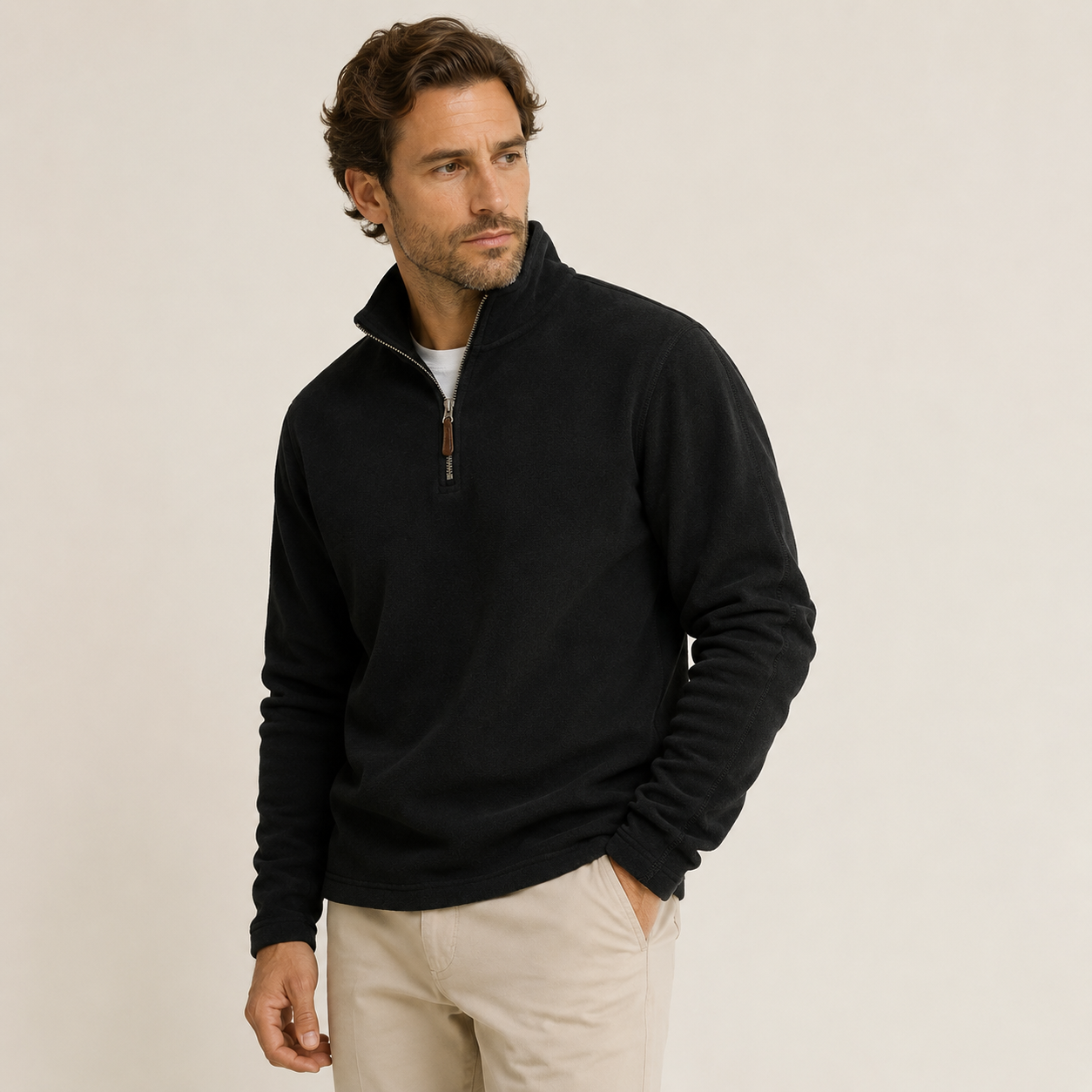 Men's Quarter-Zip Fleece Pullover for Men – product image 4