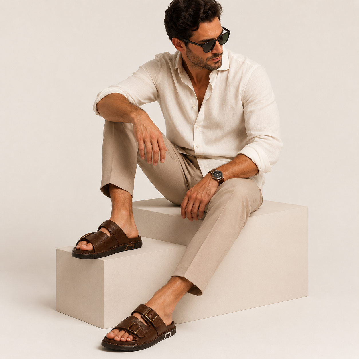 Men's Leather Sandals for Casual Wear – product image 9