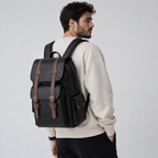 Leather Laptop Backpack for Men – product image 7