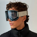 ARTIKA UV400 Mirrored Ski Goggles — Silver