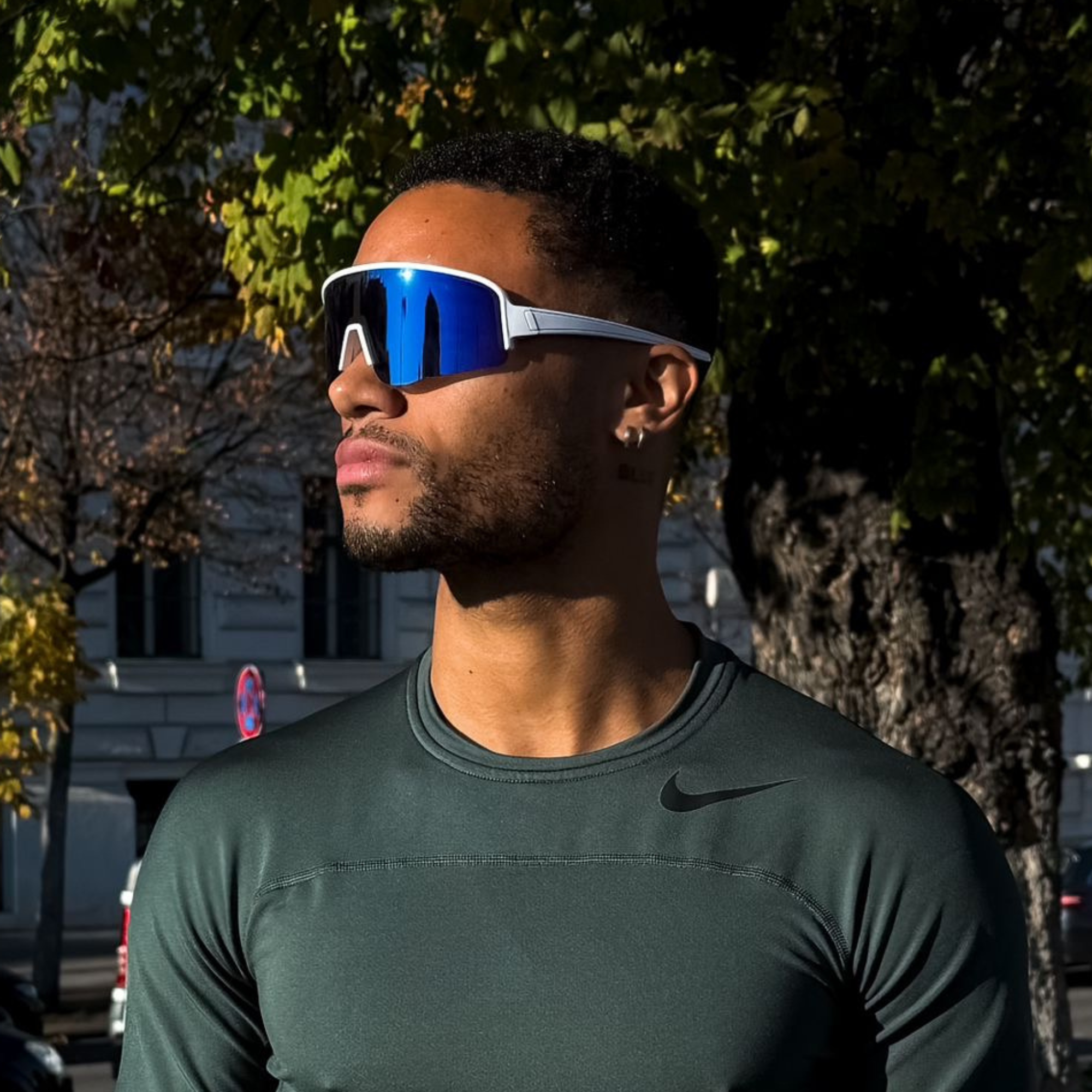 JAWO UV400 Cycling Sunglasses — Violet Mirror