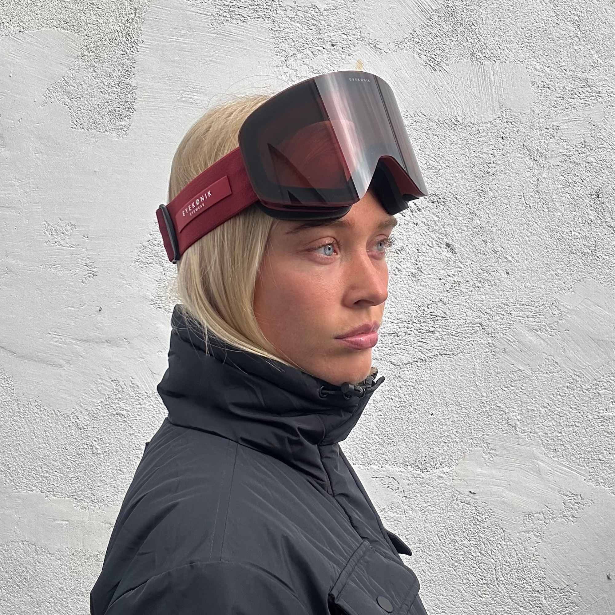 ARTIKA UV400 Mirrored Ski Goggles — Cherry