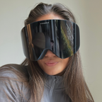 ARTIKA UV400 Mirrored Ski Goggles — Cyan
