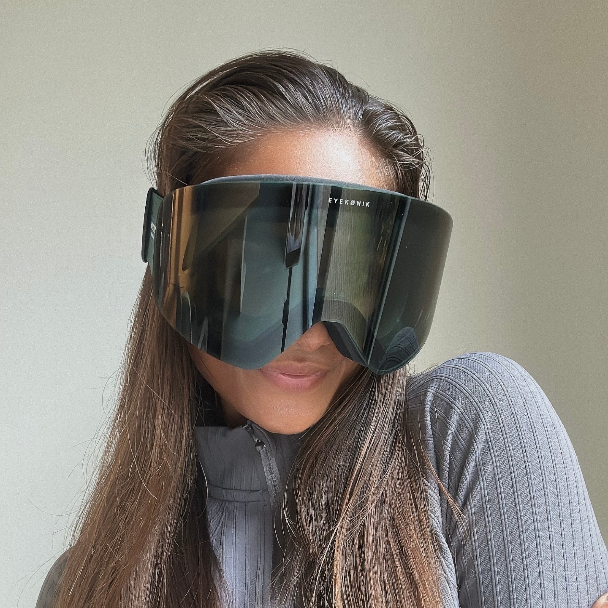 ARTIKA UV400 Mirrored Ski Goggles — Forest