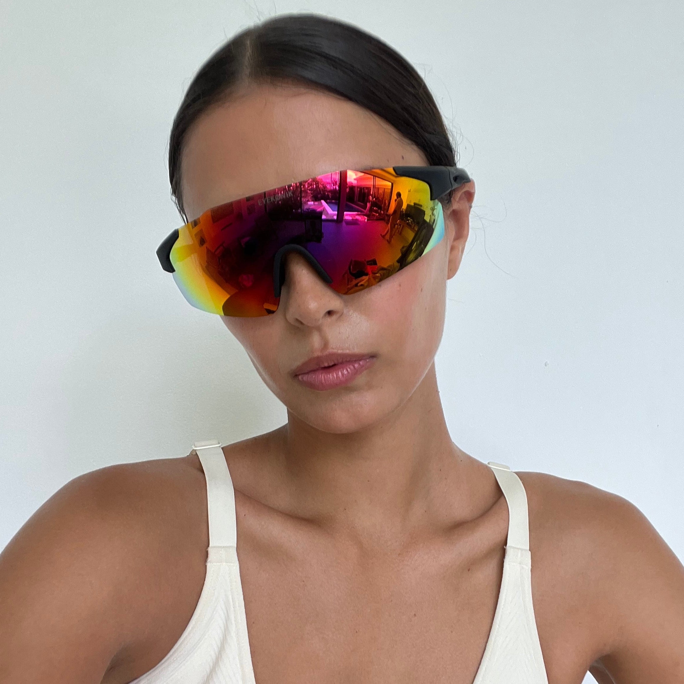 NASH Lightweight Shield Sunglasses — Spectrum Mirror