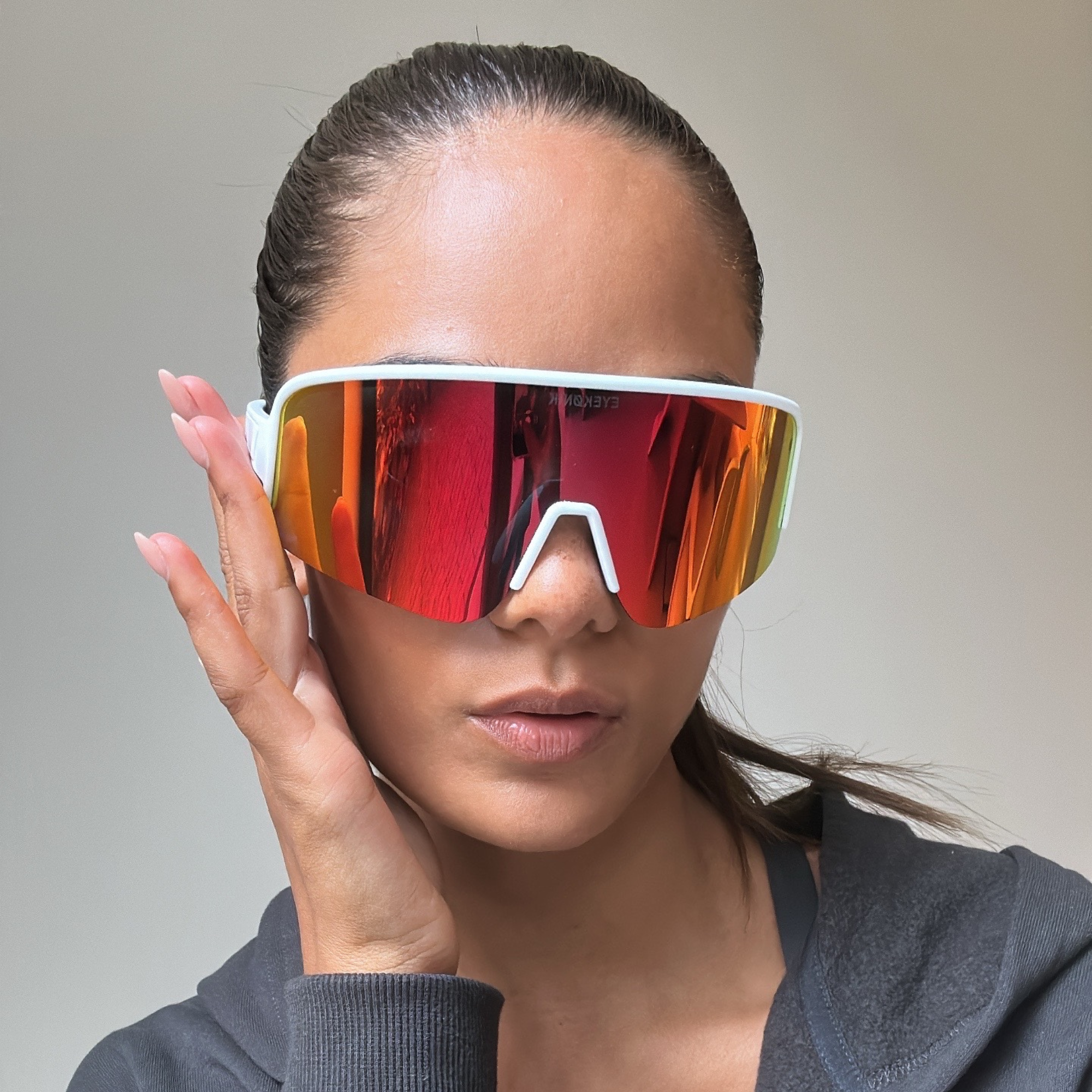 JAWO UV400 Cycling Sunglasses — Bronze Mirror