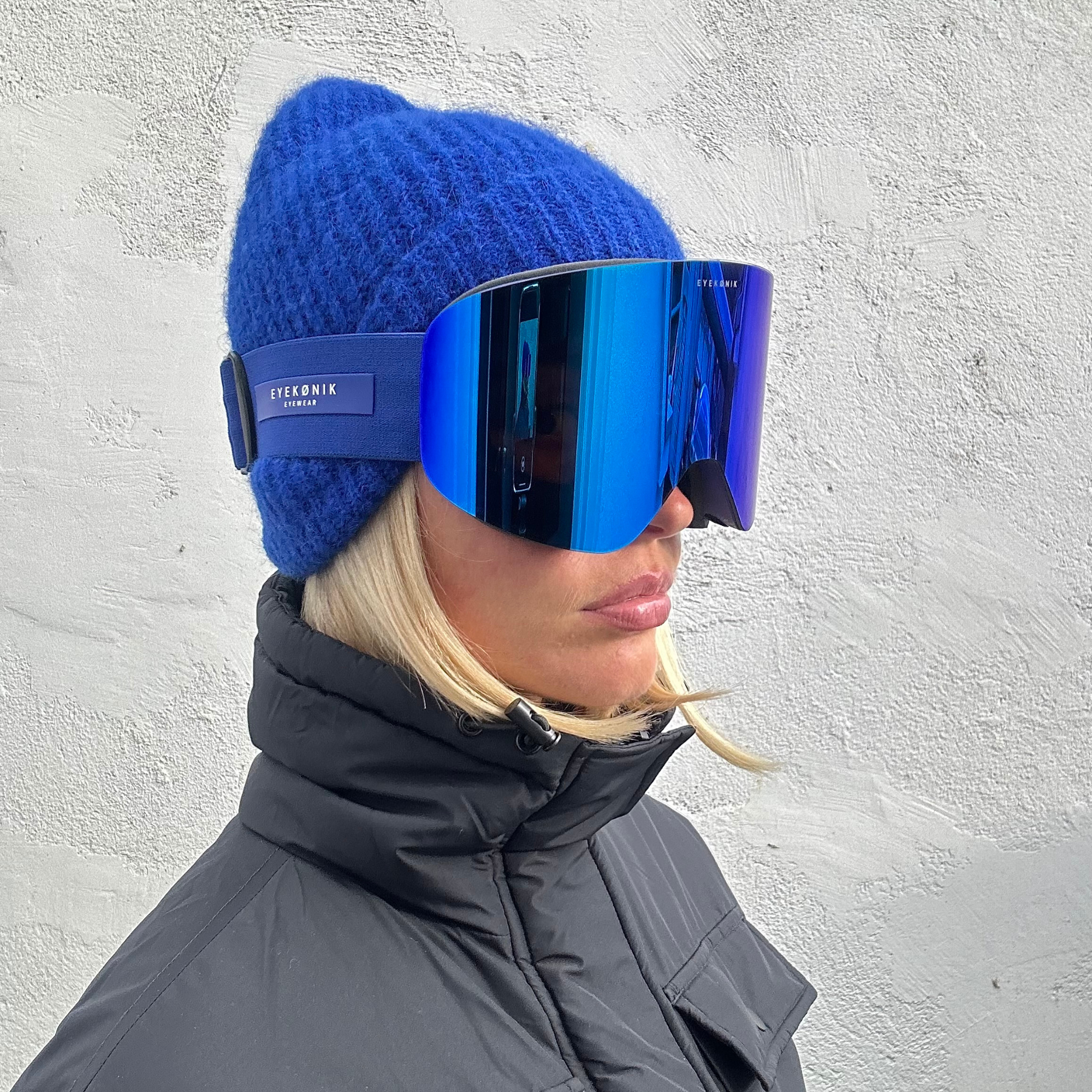 ARTIKA UV400 Mirrored Ski Goggles — Marine