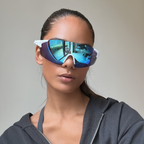 NASH Lightweight Shield Sunglasses — Blue Mirror