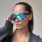 NASH Lightweight Shield Sunglasses — Aqua Mirror