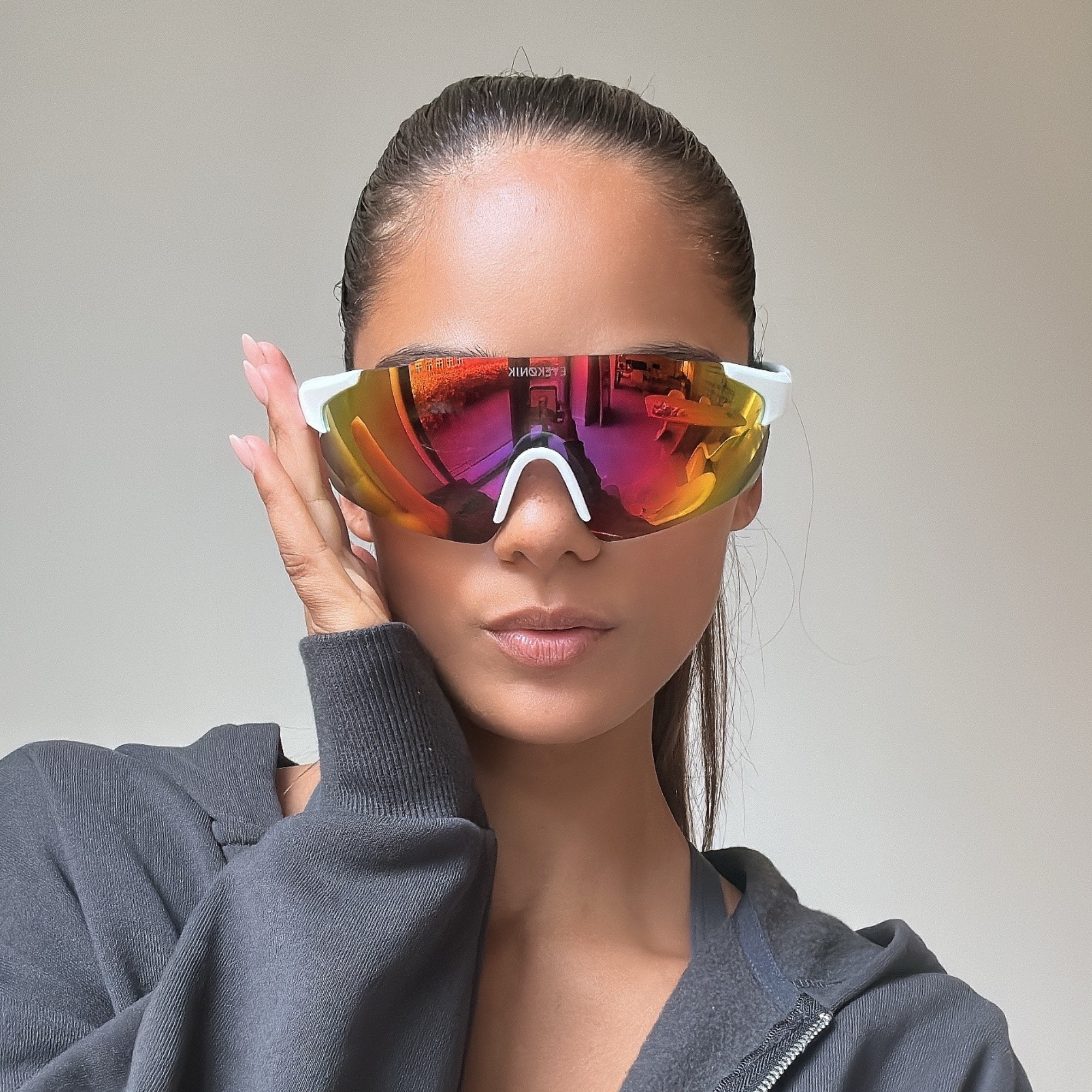 NASH Lightweight Shield Sunglasses — Sunset Mirror