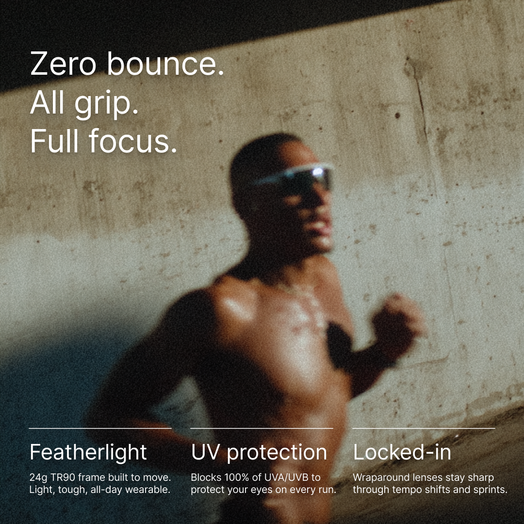 ACE Mirrored Running Sunglasses — Onyx
