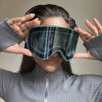 ARTIKA UV400 Mirrored Ski Goggles — Silver