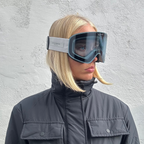 ARTIKA UV400 Mirrored Ski Goggles — Silver