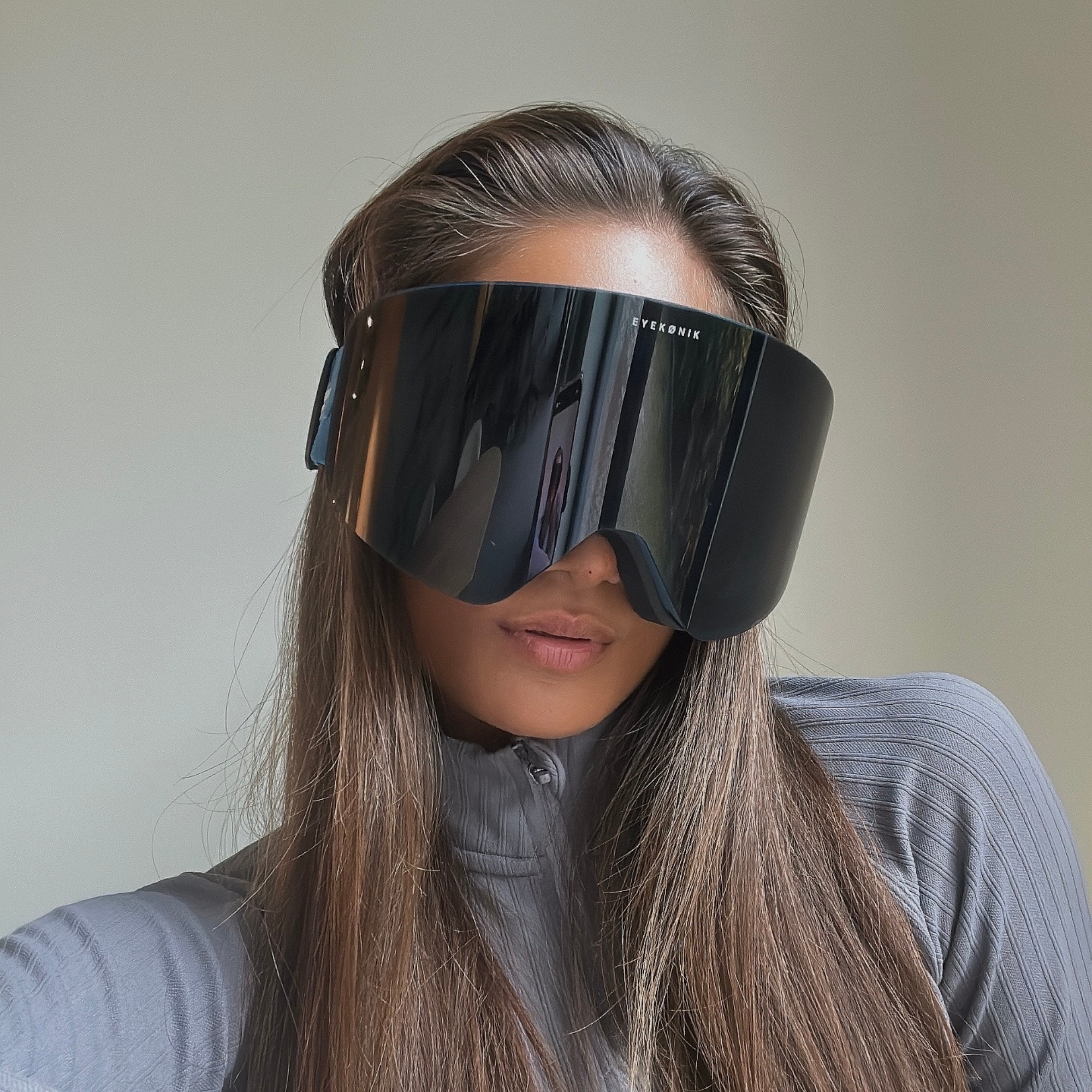 ARTIKA UV400 Mirrored Ski Goggles — Teal