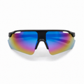 ACE Aurora mirrored polarized UV400 sports sunglasses front view on white