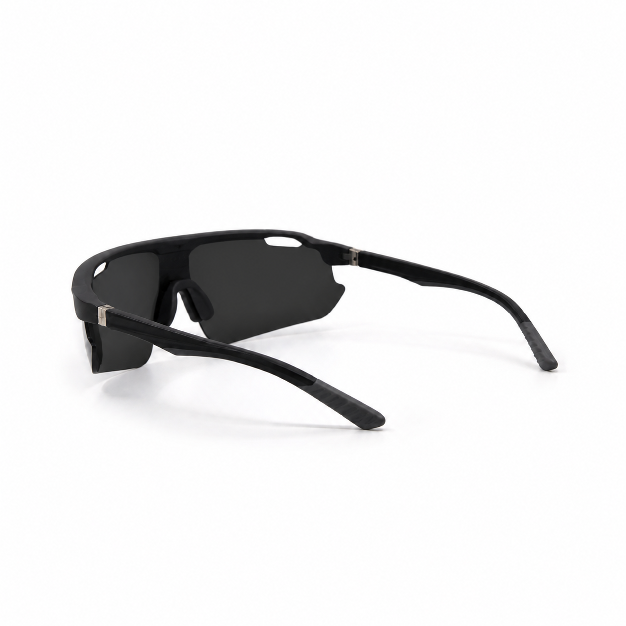 ACE Midnight Black Polarized UV400 Running Sunglasses - white background product view 4