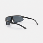 ACE Onyx black polarized UV400 running sunglasses rear view on white