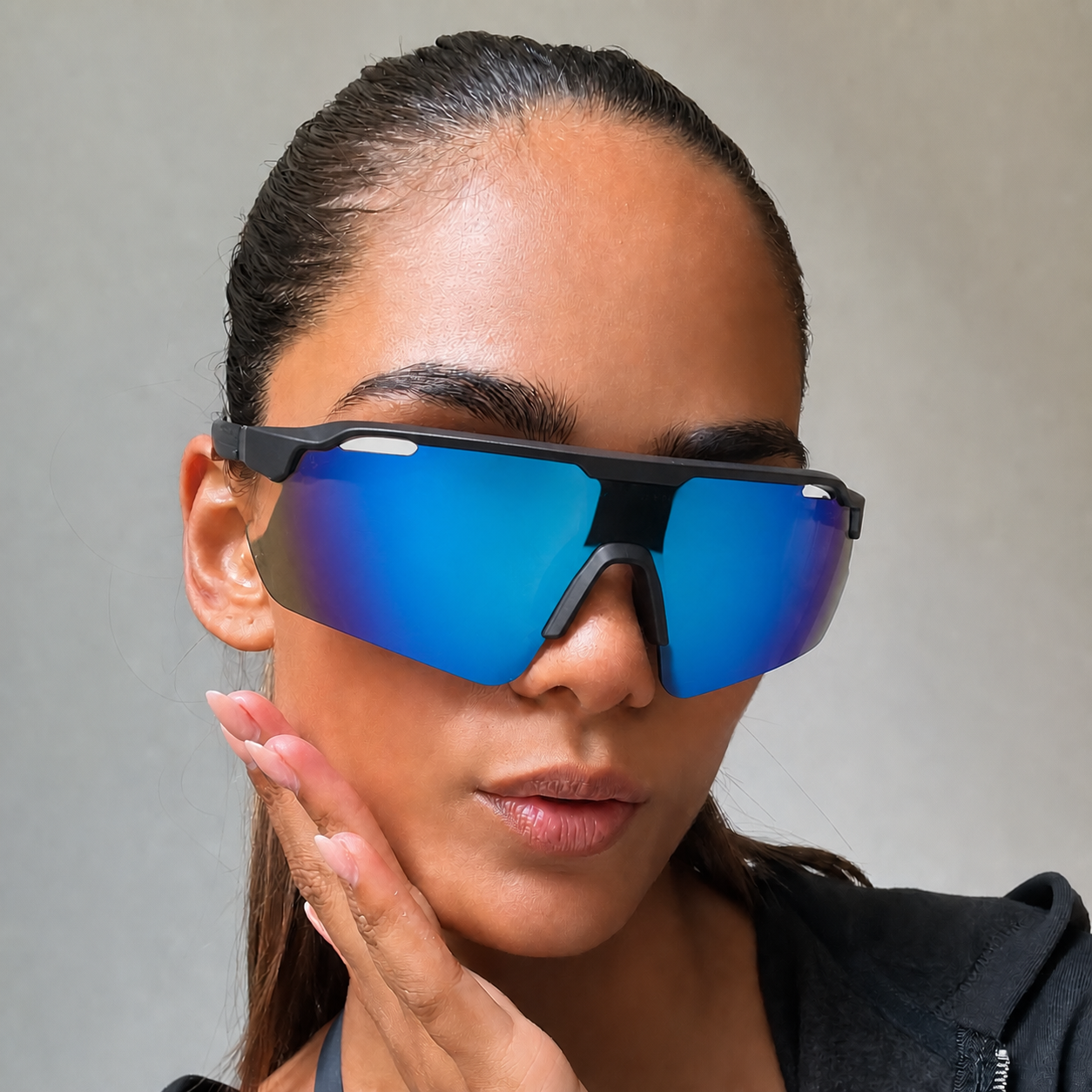 ACE Spectrum Blue Polarized UV400 Running Sunglasses - editorial lifestyle view 5