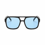 ASPEN black frame ice blue lens front
