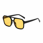 ASPEN black frame amber lens angle