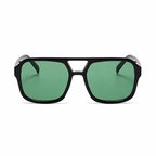ASPEN black frame green lens front