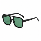 ASPEN black frame green lens angle