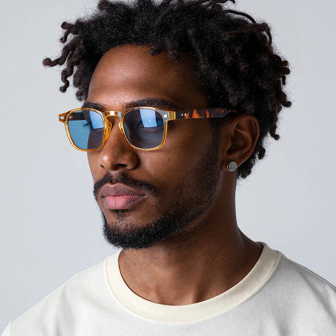 Polarized UV400 Square Browline Sunglasses – Legacy BARCELONA