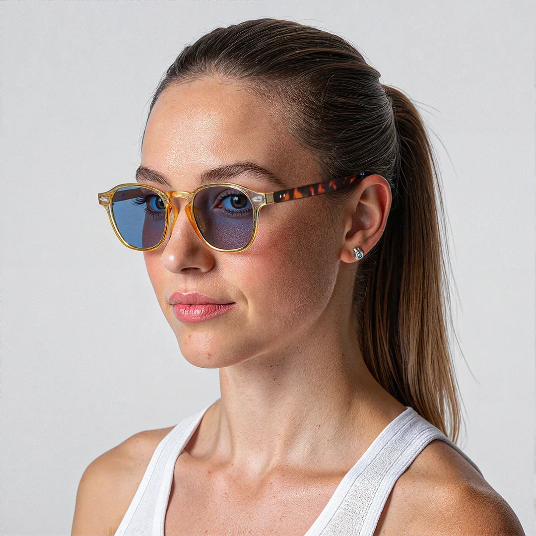 Polarized UV400 Square Browline Sunglasses – Legacy BARCELONA