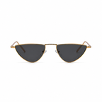 CAIRO black lens cat-eye sunglasses front view on pure white