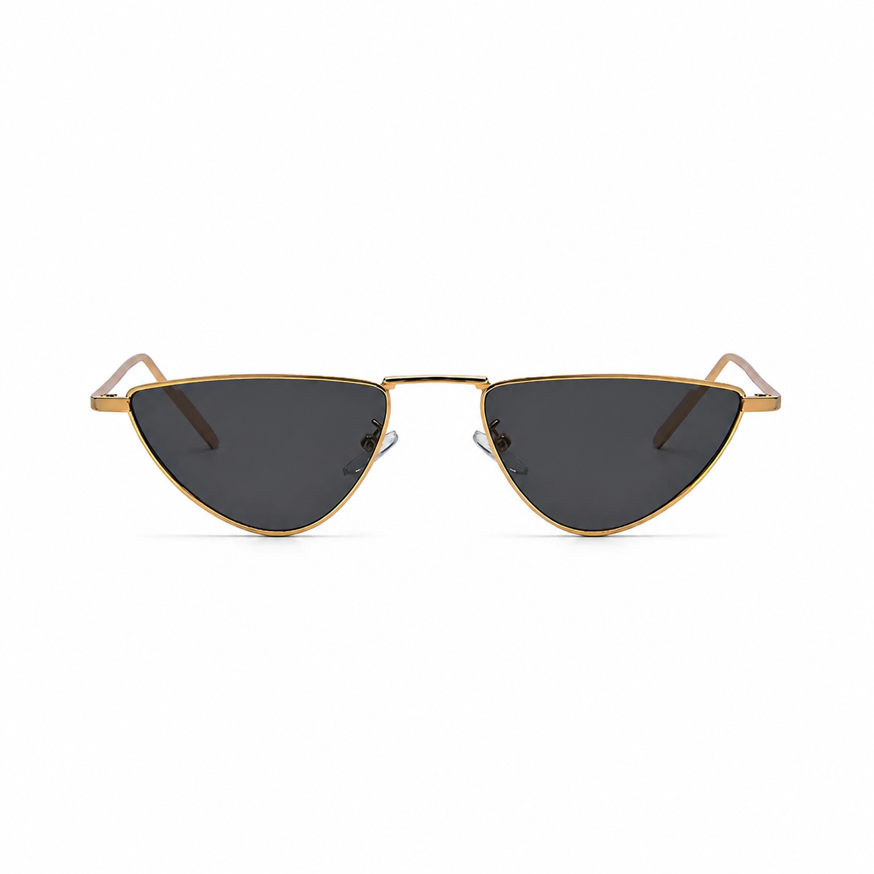 CAIRO black lens cat-eye sunglasses front view on pure white