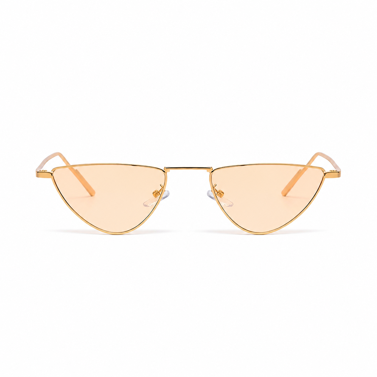 CAIRO rose lens cat-eye sunglasses front view on pure white