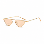 CAIRO rose lens cat-eye sunglasses diagonal view on pure white