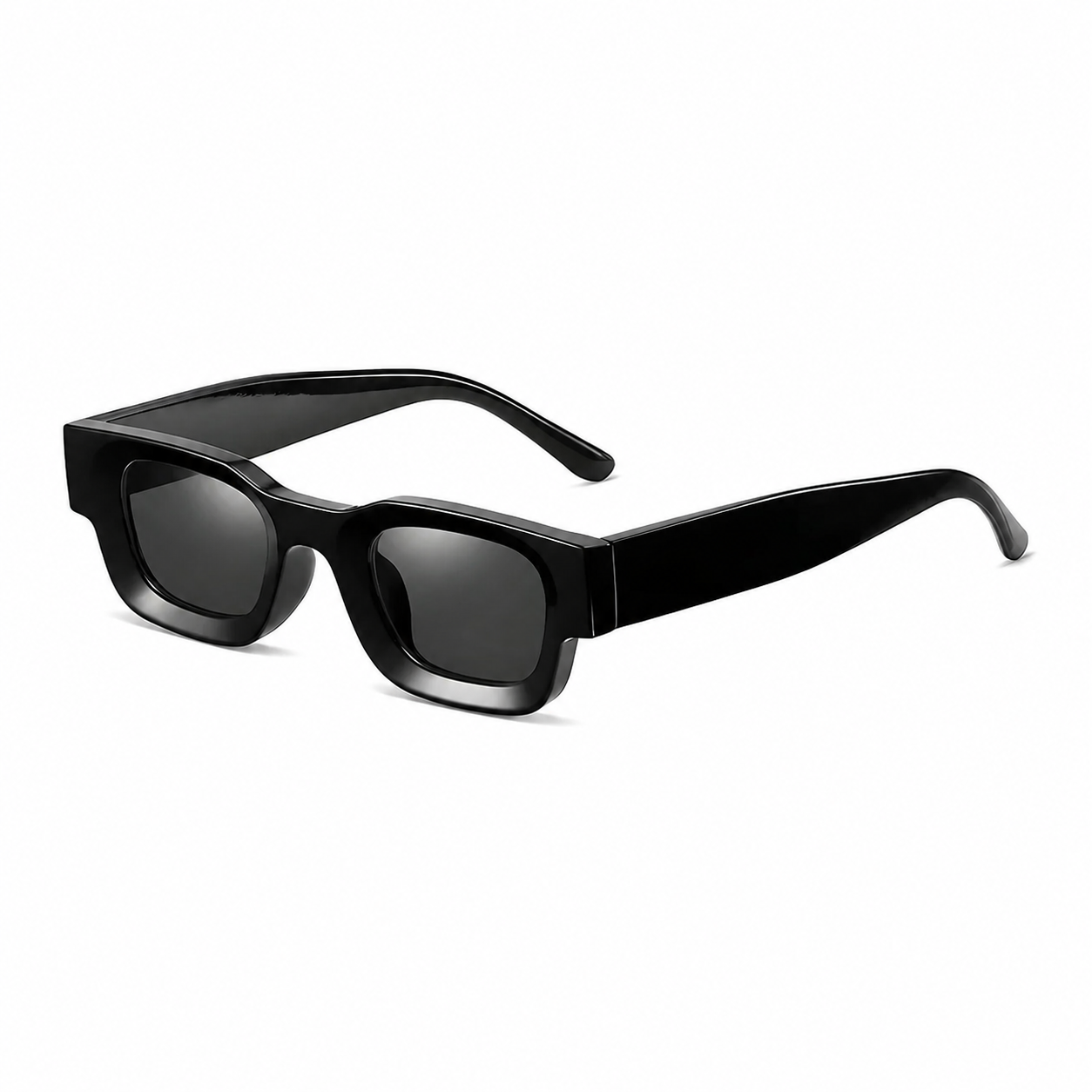 CANNES black polarized sunglasses diagonal view on pure white