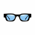 CANNES black sky polarized sunglasses front view on pure white