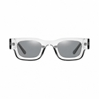 CANNES crystal grey polarized sunglasses front view on pure white