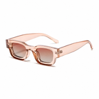 CANNES blush brown fade polarized sunglasses diagonal view on pure white