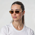 Polarized UV400 Rectangular Metal Sunglasses – Legacy ZURICH