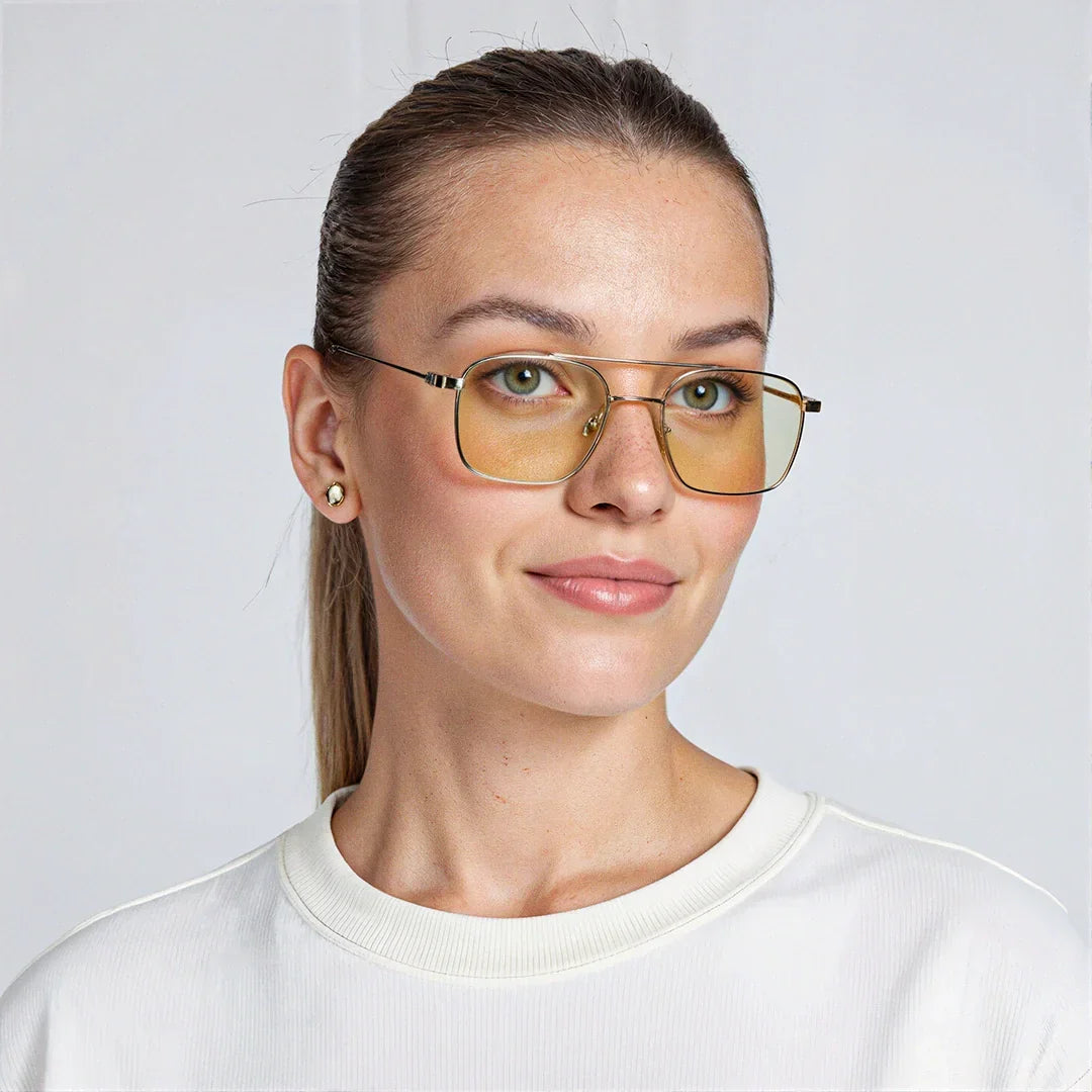 Polarized UV400 Rectangular Metal Sunglasses – Legacy GENEVA