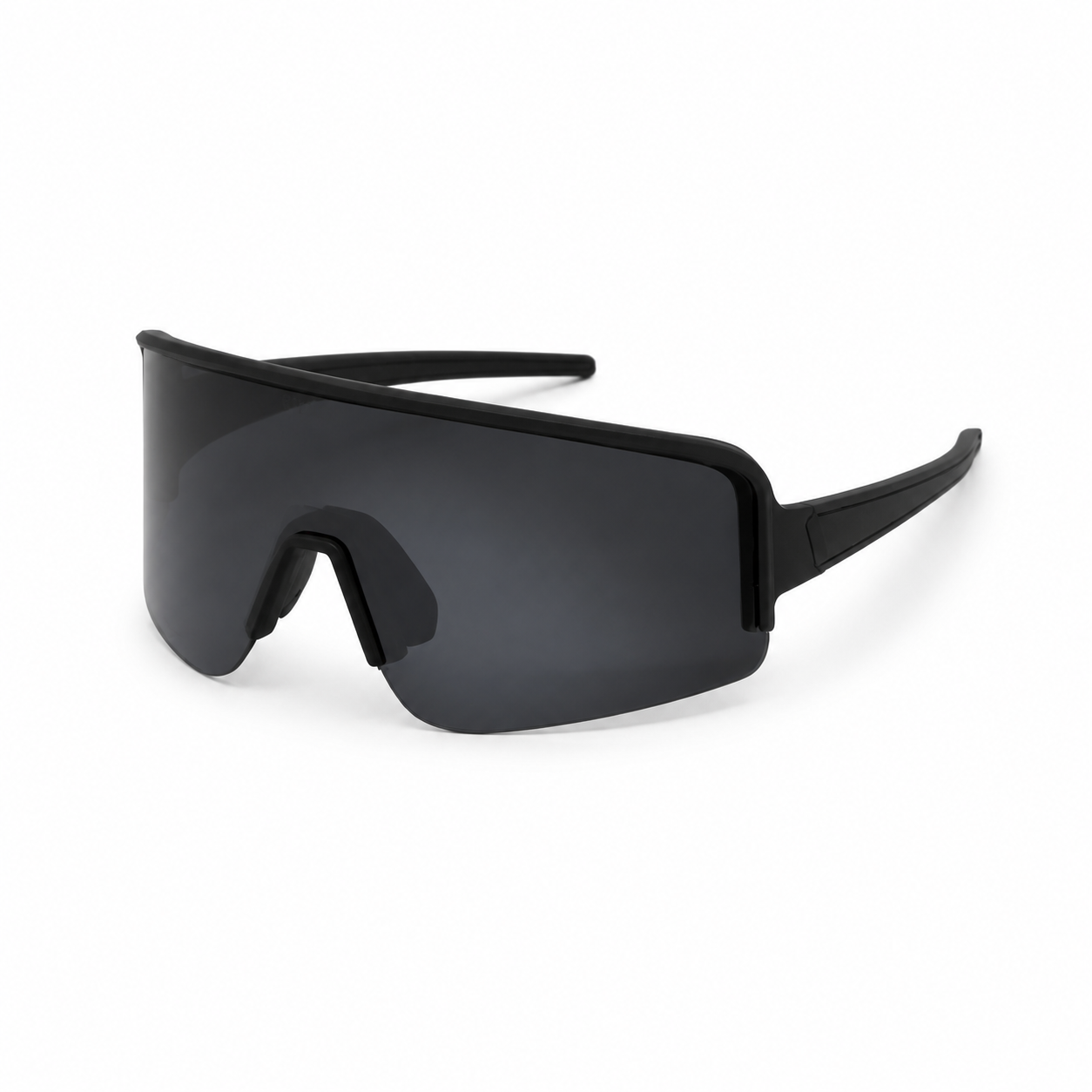 JAWO Midnight Black UV400 Running & Cycling Sunglasses - white background product view 3