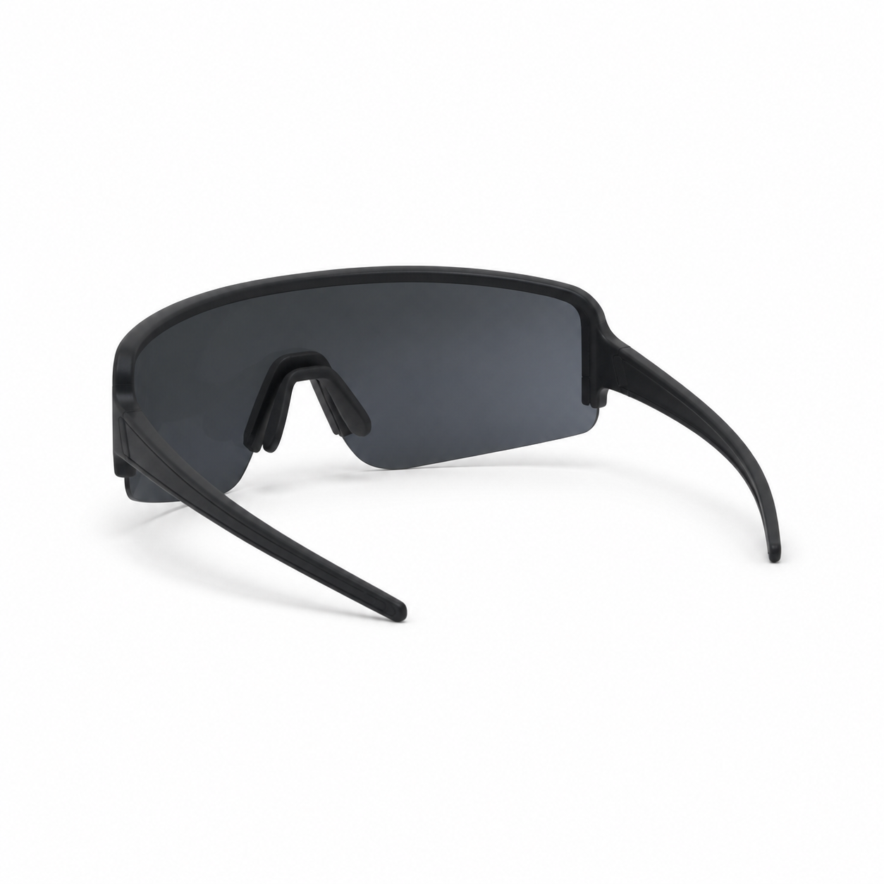 JAWO Midnight Black UV400 Running & Cycling Sunglasses - white background product view 4