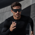 JAWO Midnight Black UV400 Running & Cycling Sunglasses - editorial lifestyle view 6