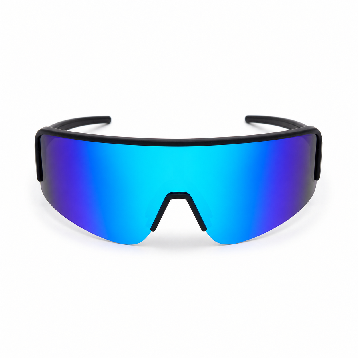 JAWO Spectrum Blue UV400 Running & Cycling Sunglasses - white background product view 1